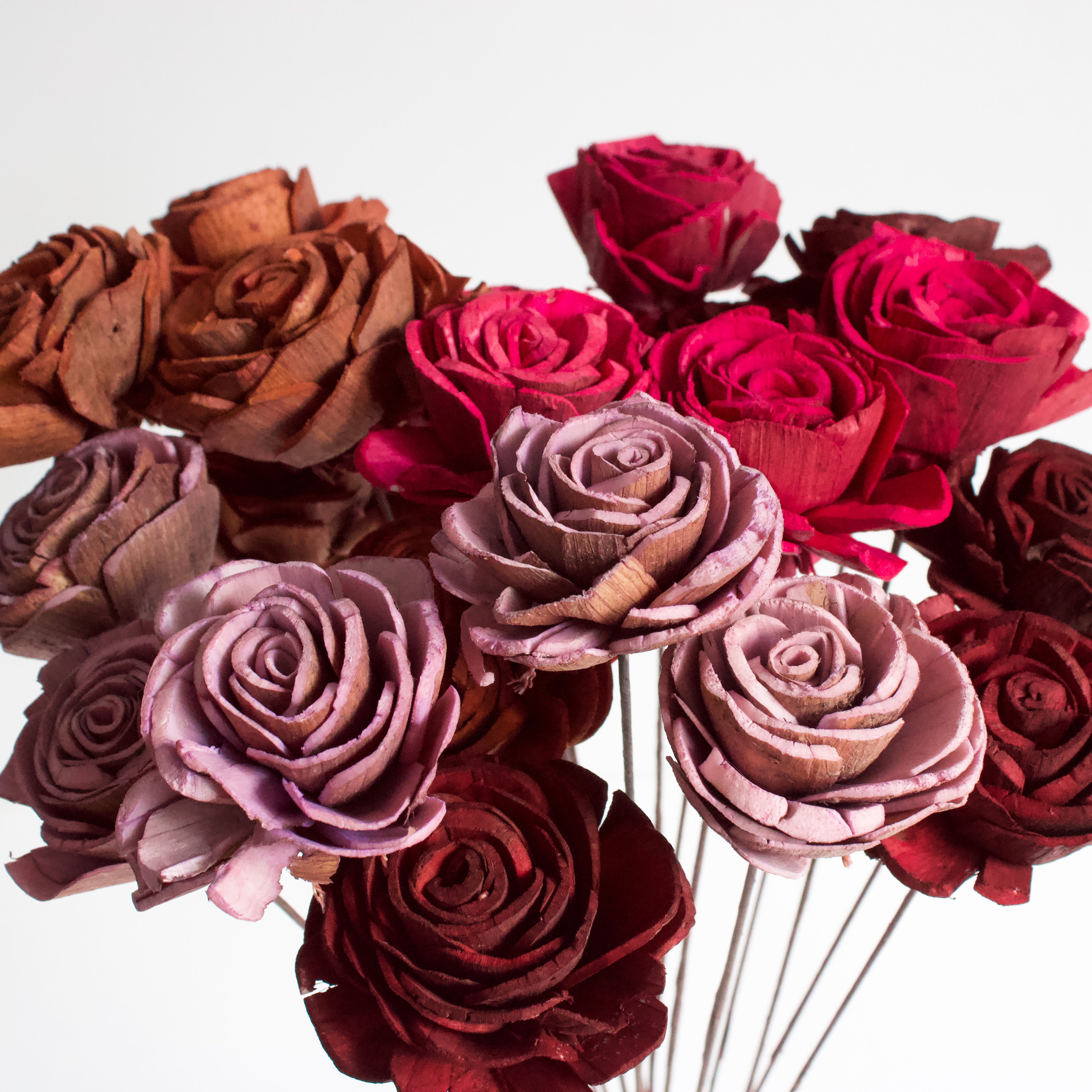 Dried rose buds and dried rose petals used in study