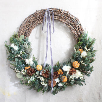 French Country Holiday Wreath 30"