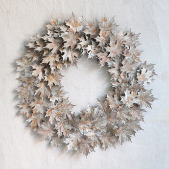 Metal Wreath - Ashen Maple Wreath 18"