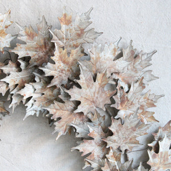 Metal Wreath - Ashen Maple Wreath 18"