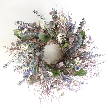 Wild Thistle Wreath 26"