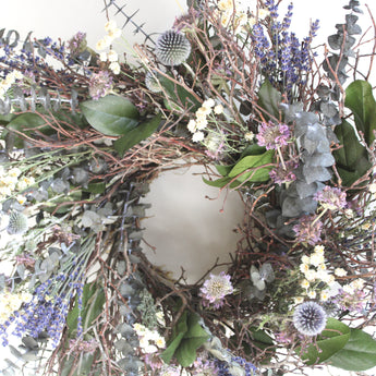 Wild Thistle Wreath 26"