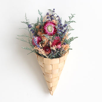 Strawflower Wall Basket