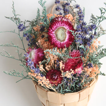 Strawflower Wall Basket