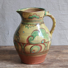 Load image into Gallery viewer, Yellow &amp; Green Red Ware Pitcher
