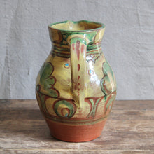 Load image into Gallery viewer, Yellow &amp; Green Red Ware Pitcher
