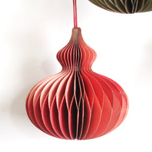 Load image into Gallery viewer, Ornament - Hanging Paper Honeycomb with Gold Edges 4&quot;
