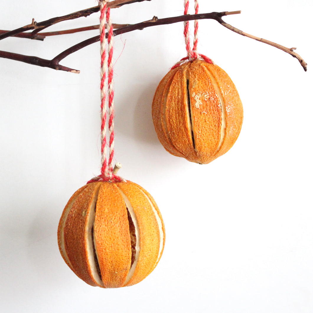 Ornament - Whole Slit Oranges (Set of 2)