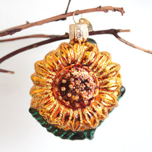 Load image into Gallery viewer, Ornament - Glass Sunflower

