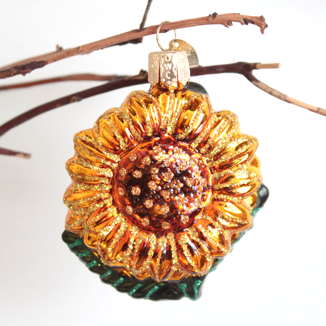 Ornament - Glass Sunflower