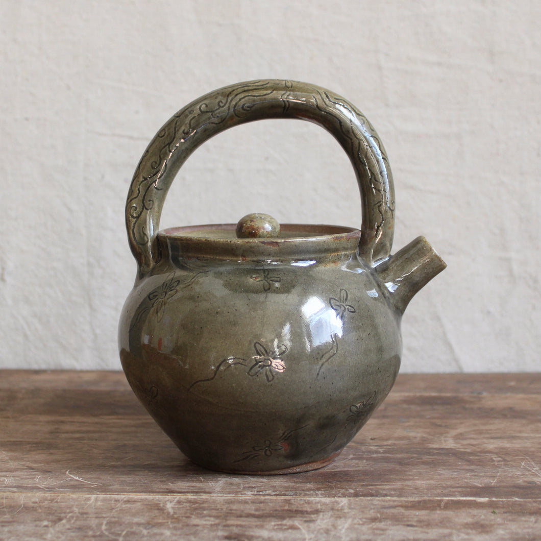 Stoneware Celadon Teapot
