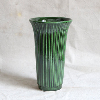Daisy Emerald Green Glazed Vase