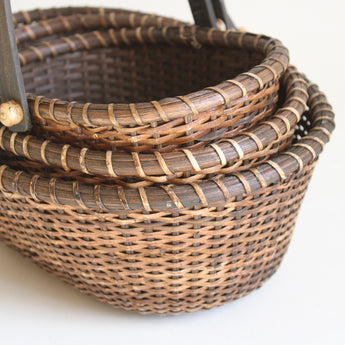 Rattan Egg Gathering Basket