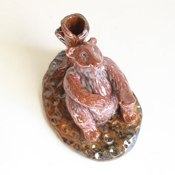 Mr. Hairy Bear Candle Holder