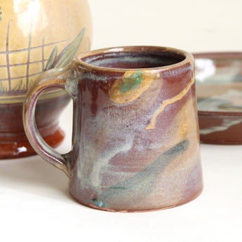 Abstract Redware Mug