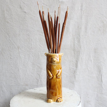 Brown Bear - Stoneware Vase