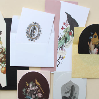 Allegory Oval Greeting Card