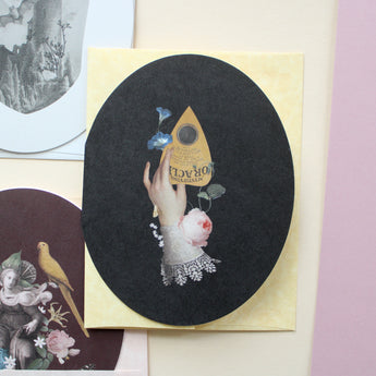 Planchette Oval Greeting Card
