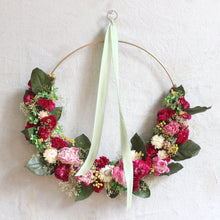Load image into Gallery viewer, Gathered Garden Hoop Wreath 16&quot;
