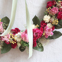 Load image into Gallery viewer, Gathered Garden Hoop Wreath 16&quot;
