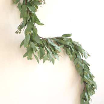 Faux Seeded Eucalyptus Garland 5'