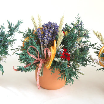 Holiday Bow Cup Arrangement