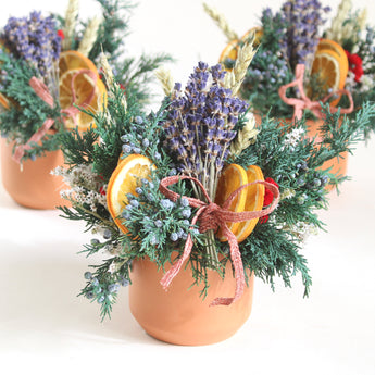 Holiday Bow Cup Arrangement