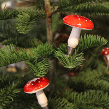 Load image into Gallery viewer, Ornament - Red Toadstool Mushrooms (Set of 4)
