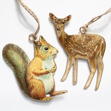 Load image into Gallery viewer, Ornament - Metal Woodland Animals
