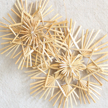 Natural Straw Star