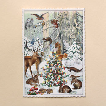 Winter Animals Postcard