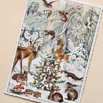 Winter Animals Postcard