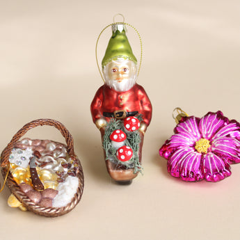 Ornament - Gnome with Wheelbarrow