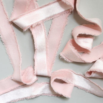 Frayed Edge Velvet Ribbon - 1" x 10yds