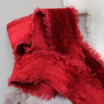 Frayed Edge Velvet Ribbon - 1.5" x 10yds
