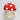 Ornament - Red & White Paper Mache Mushroom