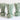 Green Stoneware Floral Budvase