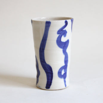Blue & White Snake Vase