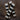 Black & White Striped Taper Candle