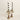 Floral Brass Finish Taper Holder