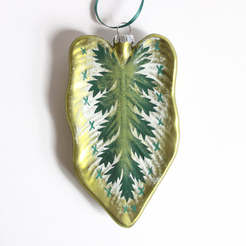 Ornament - Glass Leaf