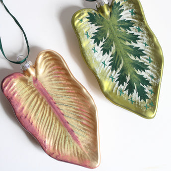 Ornament - Glass Leaf