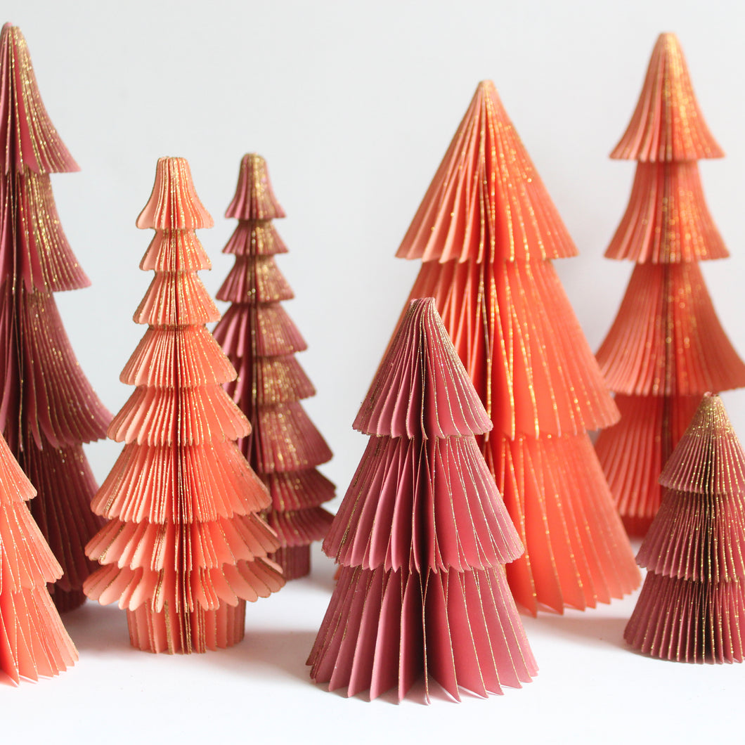 Paper Honeycomb Tree - Set of 5