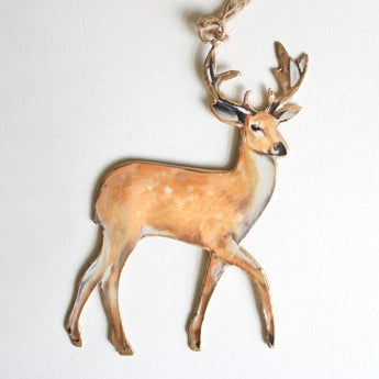 Ornament - Metal Stag