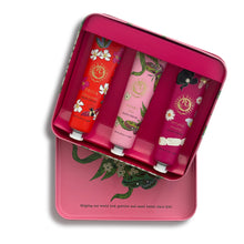 Load image into Gallery viewer, Hand Cream Tin Collection (Rose, Pink Grapefruit, and Frangipani)
