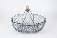 Load image into Gallery viewer, Metal French Harvesting Basket with Beechwood handle
