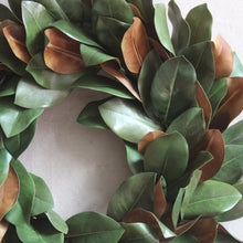 Load image into Gallery viewer, Magnolia Wreath - Green Faux
