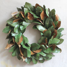 Load image into Gallery viewer, Magnolia Wreath - Green Faux
