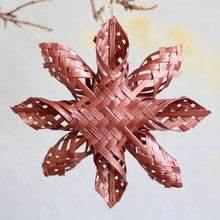 Load image into Gallery viewer, Ornament - Bamboo Snowflake Flower
