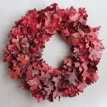 Load image into Gallery viewer, Preserved Oak Leaves Wreath 24&quot;
